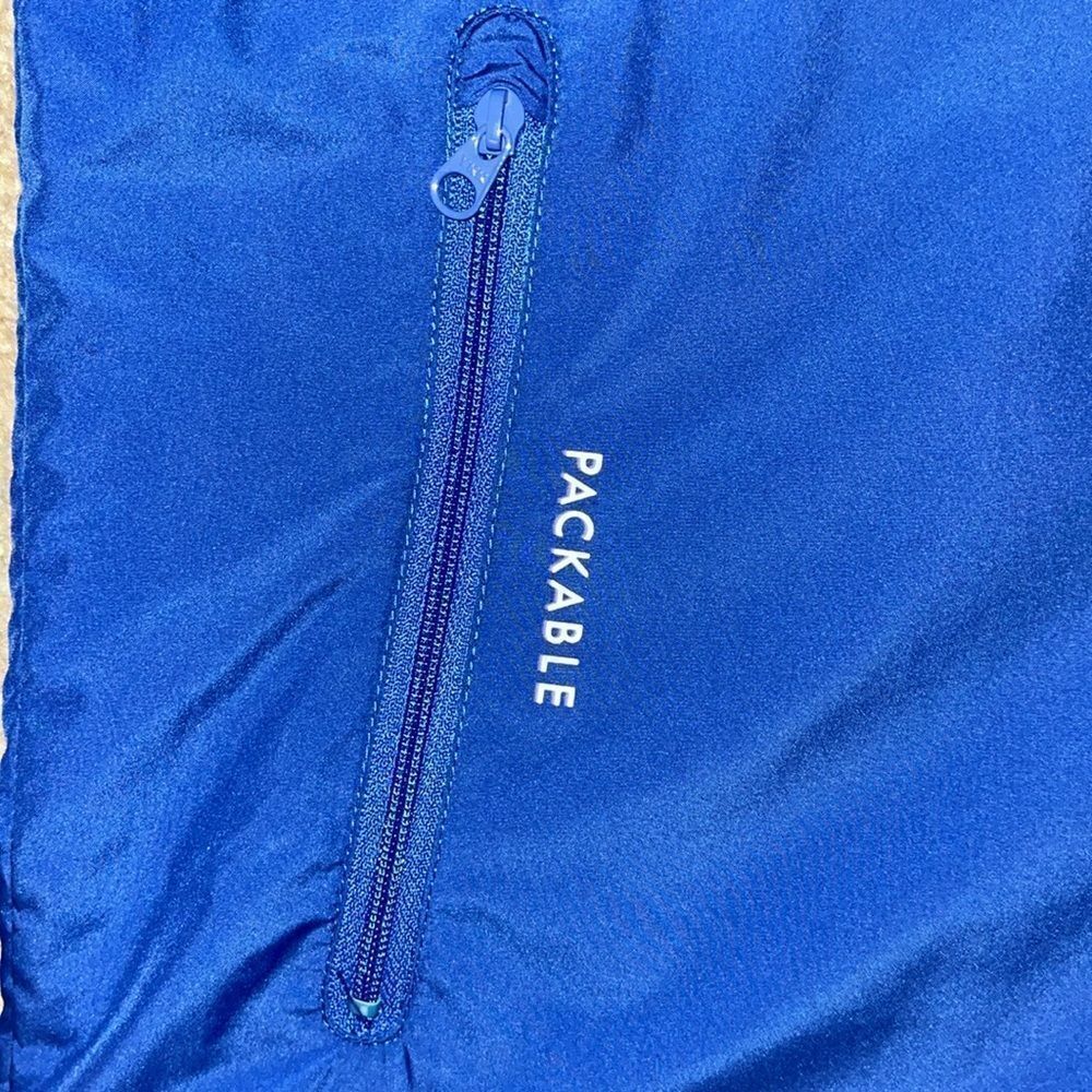 Nike Packable Hooded Hoodie High Neck Zip Wind Running Coat Jacket L Kids Youth - Picture 4 of 5